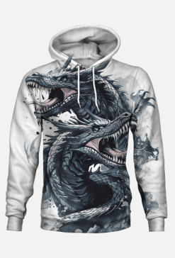 Bluza z Kapturem FullPrint - Dragons (01)