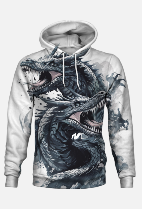 Bluza z Kapturem FullPrint - Dragons (01)