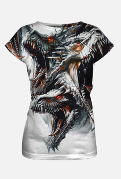 Koszulka Damska FullPrint - Dragons (04)