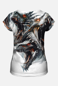 Koszulka Damska FullPrint - Dragons (04)