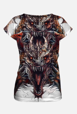 Koszulka Damska FullPrint - Dragons (13)