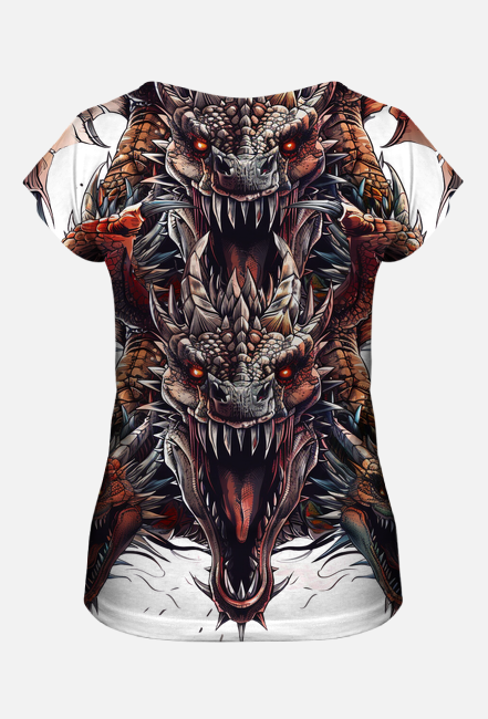 Koszulka Damska FullPrint - Dragons (13)