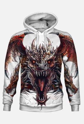 Bluza z Kapturem FullPrint - Dragons (13)