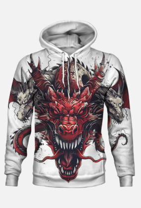 Bluza z Kapturem FullPrint - Dragons (15)