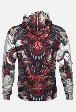 Bluza z Kapturem FullPrint - Dragons (15)