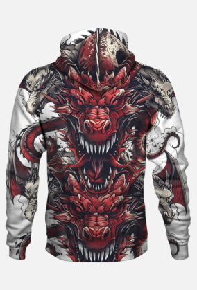Bluza z Kapturem FullPrint - Dragons (15)