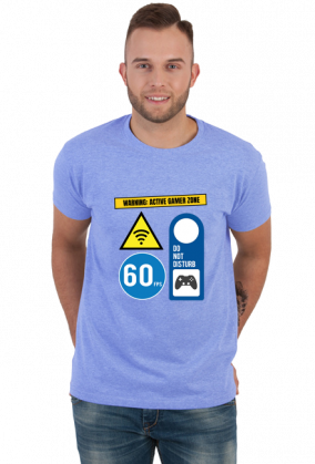 WARNING: ACTIVE GAMER ZONE T-SHIRT