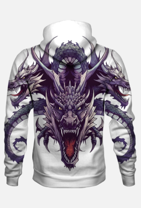 Bluza z Kapturem FullPrint - Dragons (16)