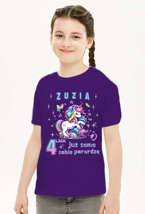 4 lata koszulka urodzinowa  z twoim imieniem