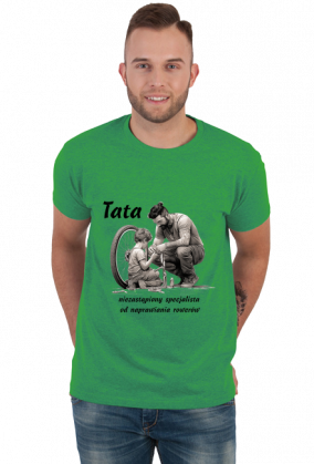 Koszulka Tata specjalista od rowerów