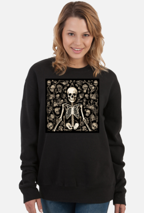Death Skull AI3 Bluza Woman Black