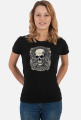 Death Skull AI4 Tshirt Classic Woman Black