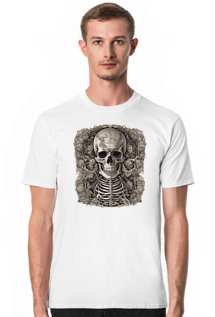Death Skull AI5 Tshirt White