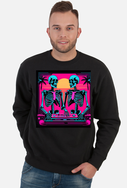 Psychodelic Skulls AI2 Bluza