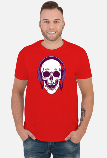 Psychodelic Skulls AI6 Tshirt red