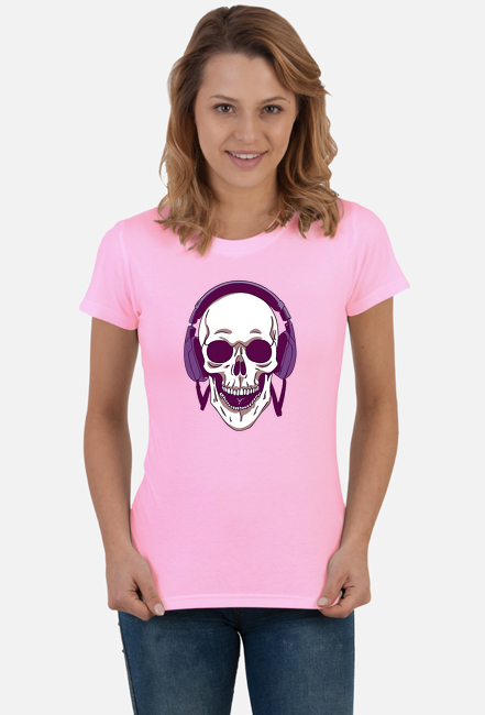 Psychodelic Skulls AI6 Tshirt Woman