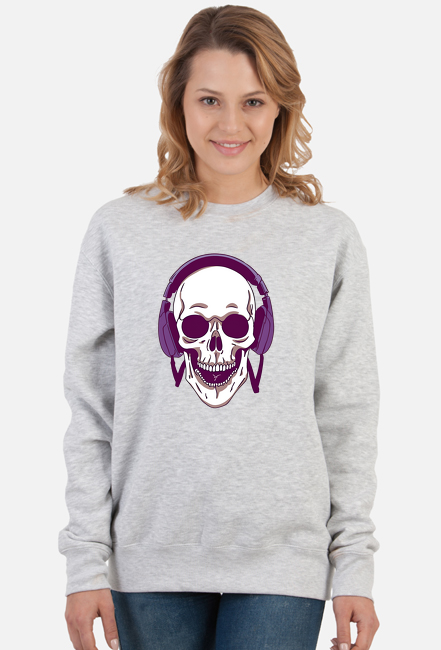 Psychodelic Skulls AI6 Bluza woman