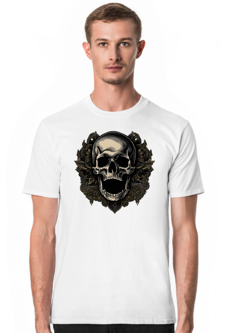 Death Skull AI7 Tshirt White