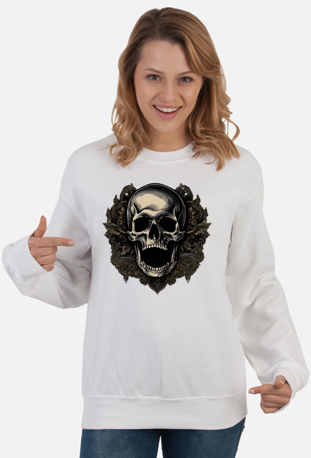 Death Skull AI7 Bluza White woman