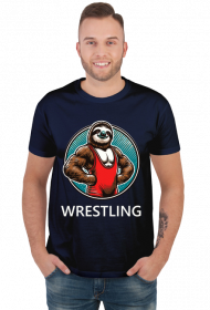 Koszulka zapaśnicza - Leniwiec WRESTLING - wzór 002