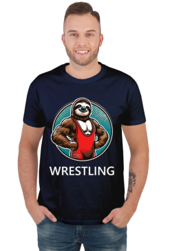 Koszulka zapaśnicza - Leniwiec WRESTLING - wzór 002