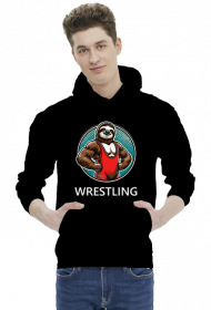 Bluza z kapturem - Leniwiec WRESTLING - wzór 002