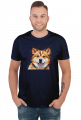 Pies Akita Inu Abstrakcyjna Koszulka z nadrukiem