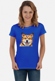 Akita Inu Koszulka Abstrakcyjna