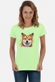 Akita Inu Koszulka Abstrakcyjna