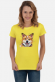Akita Inu Koszulka Abstrakcyjna