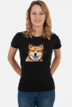 Akita Inu Koszulka Abstrakcyjna