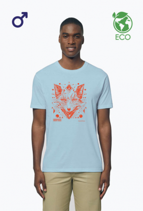Męski t-shirt * Twój wewnętrzny LIS - bo życie jest jak labirynt, ale Ty znasz wszystkie skróty. Rudy / ruda / rudzielec: idealny prezent.