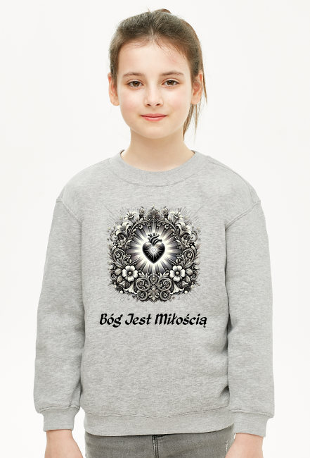 Bluza Dziecięca dla Dziewczynki - Bóg Jest Miłością