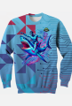 Bluza FullPrint "Surfing na Rekinie: Przygoda w Neonowych Falach"