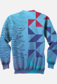 Bluza FullPrint "Surfing na Rekinie: Przygoda w Neonowych Falach"