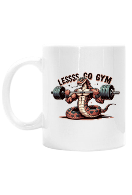 Kubek "Lessss Go Gym"