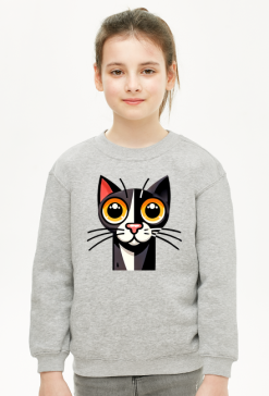 Bluza Dla Dziewczynki z unikalną grafiką - Kocia magia