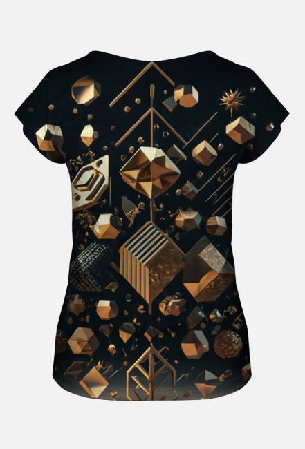 Złoto-czarna abstrakcja