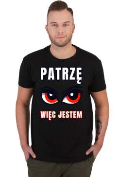 Koszulka męska z wyjątkową grafiką "Oko Mocy - Wizualna Ekspresja Bytu"