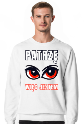Bluza Męska Klasyczna z wyjątkową grafiką "Oko Mocy - Wizualna Ekspresja Bytu"
