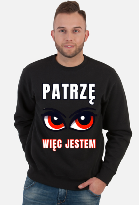Bluza Męska Klasyczna z wyjątkową grafiką "Oko Mocy - Wizualna Ekspresja Bytu"