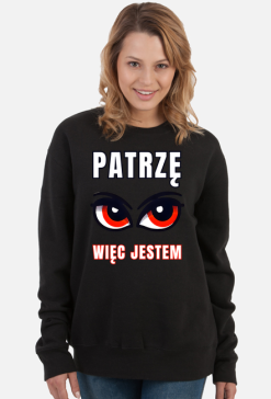 Bluza Damska Klasyczna z wyjątkową grafiką "Oko Mocy - Wizualna Ekspresja Bytu"