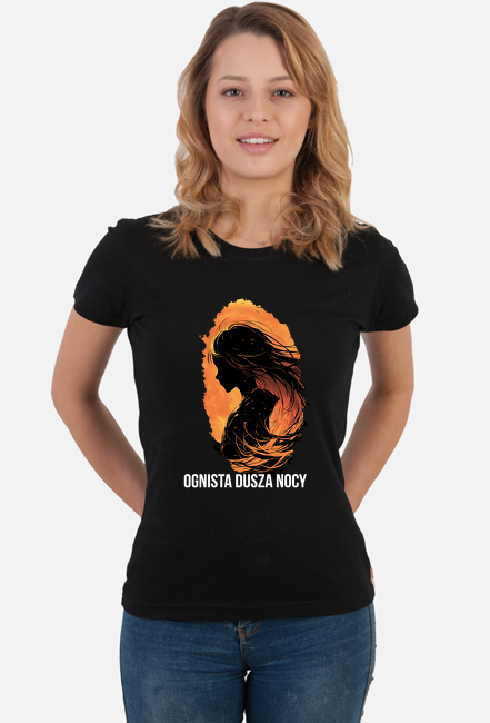 Koszulka damska - Ognista dusza nocy