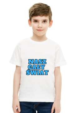 "Nasz cały świat" - koszulka chłopięca