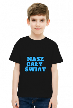 "Nasz cały świat" - koszulka chłopięca
