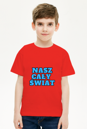 "Nasz cały świat" - koszulka chłopięca