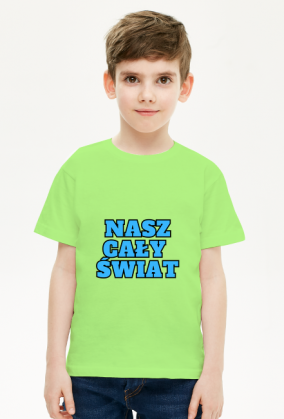 "Nasz cały świat" - koszulka chłopięca