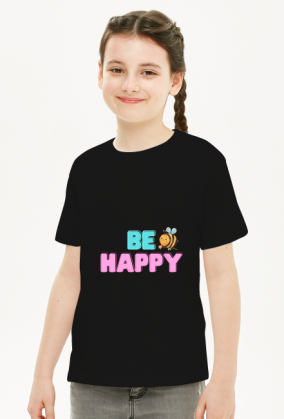 Be Happy - koszulka dziewczęca