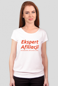 Koszulka damska ze ściągaczem Ekspert Afiliacji Akademia Afiliacyjna