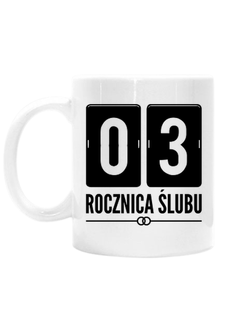 3 rocznica ślubu - skórzane gody - kubek na 3 rocznice slubu